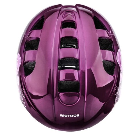 Kask rowerowy Meteor KS08 Pink Butterflies 24900-24901 Meteor