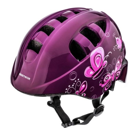 Kask rowerowy Meteor KS08 Pink Butterflies 24900-24901 Meteor
