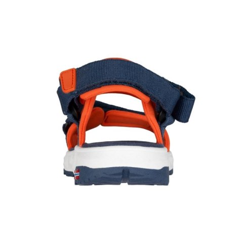 Sandały sportowe dziecięce dla chłopca/dziewczynki Trollkids Kids Lysefjord Sandal mystic blue/orange (666-142) Trollkids