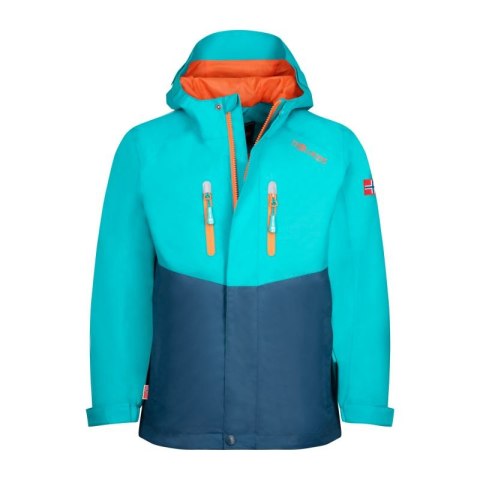Kurtka przeciwdeszczowa dziecięca dla chłopca/dziewczynki Trollkids Kids Nusfjord Jacket lake blue/mystic blue (420-191) Trollkids
