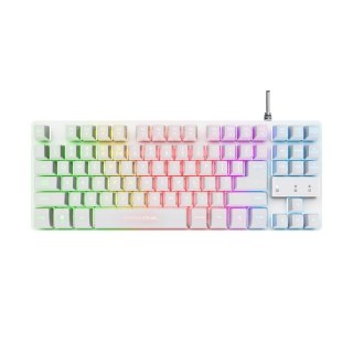 Klawiatura gamingowa TRUST GXT833W THADO TKL US White