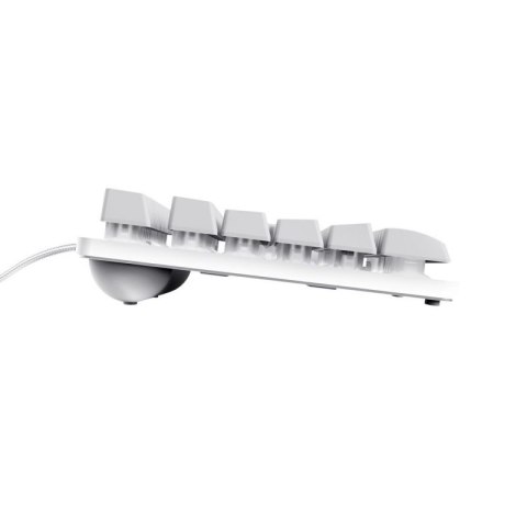 Klawiatura gamingowa TRUST GXT833W THADO TKL US White