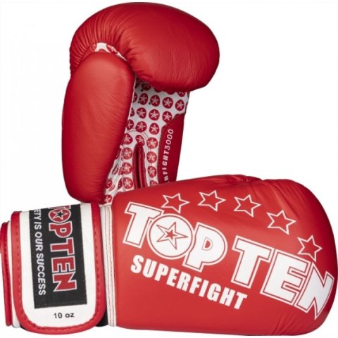 Rękawice bokserskie TOP TEN RTT-10 SUPERFIGHT 3000 STARS (WAKO APPROVED new)