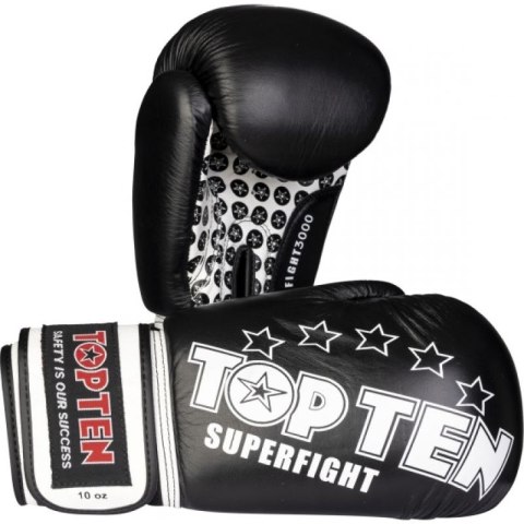 Rękawice bokserskie TOP TEN RTT-10 SUPERFIGHT 3000 STARS (WAKO APPROVED new)