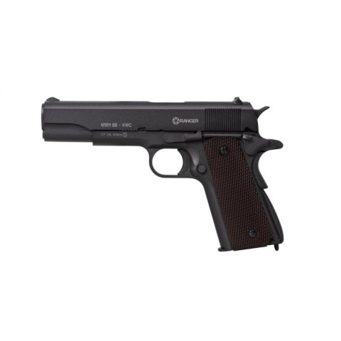 Wiatrówka pistolet RANGER M1911 BB KWC kal. 4,5 BBs BLOW BACK 17 strz. FULL METAL CO2 (AAKCMB760AZB)