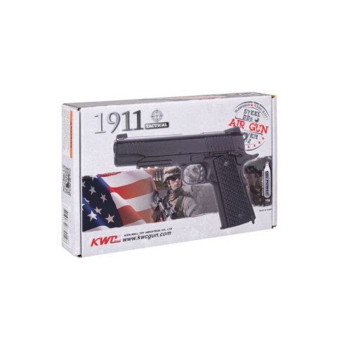 Wiatrówka pistolet RANGER M1911 BB KWC kal. 4,5 BBs BLOW BACK 17 strz. FULL METAL CO2 (AAKCMB760AZB)