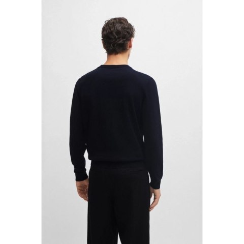 Sweter z dekoltem w serek BOSS Pacello-L BLU (50506042-404)
