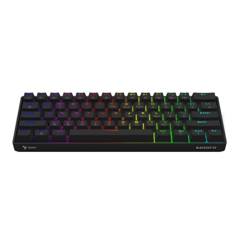 SAVIO KLAWIATURA MECHANICZNA BLACKOUT X2 OUTEMU BLUE HOT SWAP