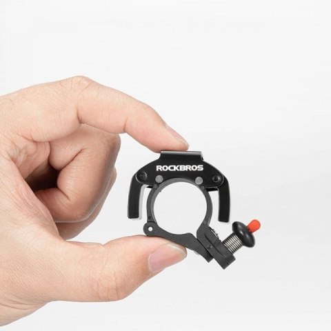Dzwonek rowerowy Rockbros 34210006001 kształt C - czarny Inny