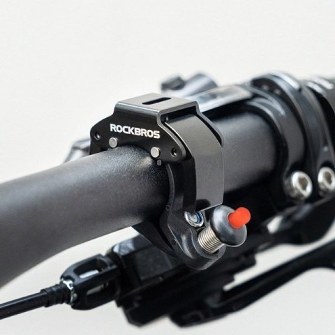 Dzwonek rowerowy Rockbros 34210006001 kształt C - czarny Inny