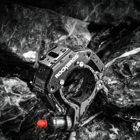 Dzwonek rowerowy Rockbros 34210006001 kształt C - czarny Inny