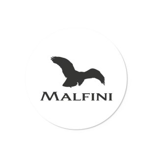 Naklejka MALFINI (biały)