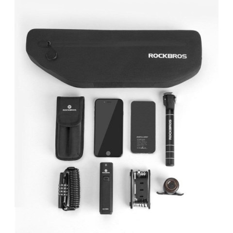 Sakwa rowerowa Rockbros AS-043 na rzepy 3l - czarna