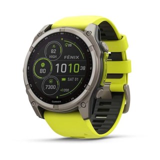 Zegarek Garmin Fenix 8 Solar Sapphire Titanium Amp Yellow/Graphite Garmin