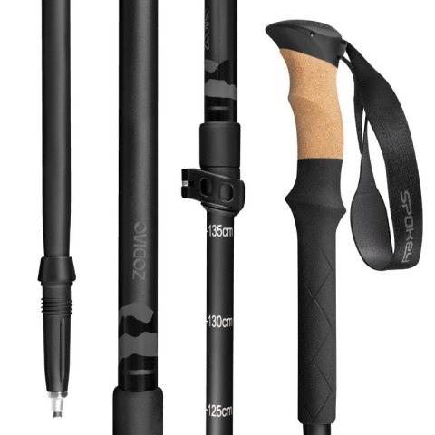 Kije trekkingowe Spokey Zodiac 105-135 cm trzysegmentowe SPK-944817 Spokey