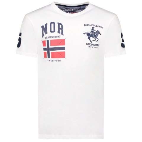 Koszulka Geographical Norway Jequestre 254 M SY1305H/GN-White Geographical Norway