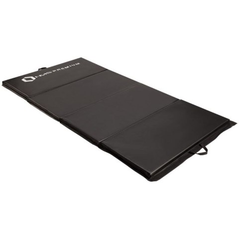 Materac gimnastyczny składany czarny 2400x1200x50mm HMS MGS01 HMS