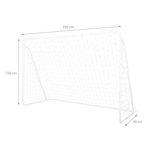 Bramka z siatką i panelem do celowania Nils BR240P 2w1 240x150cm 10-10-821 Nils Extreme