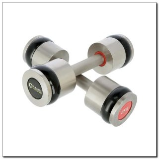 Hantle chromowane 2x8 kg silikonowe elementy HMS Premium HH08 HMS