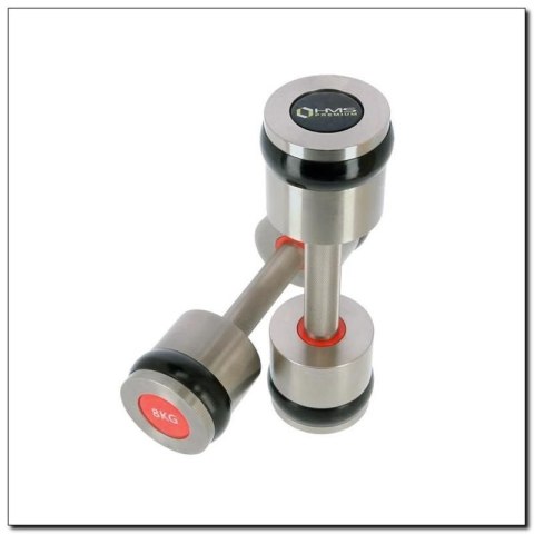 Hantle chromowane 2x8 kg silikonowe elementy HMS Premium HH08 HMS
