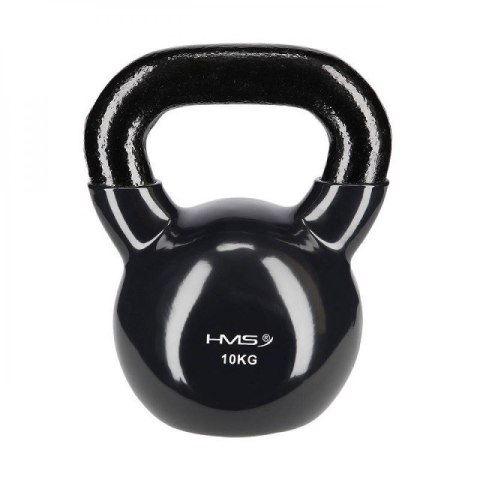 Kettlebell winylowy 10 kg czarny HMS KNV10 HMS