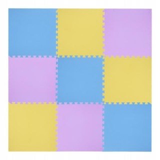 Mata puzzle multipack One Fitness MP10 żółto-niebiesko-fioletowa