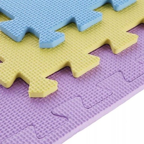 Mata puzzle multipack One Fitness MP10 żółto-niebiesko-fioletowa