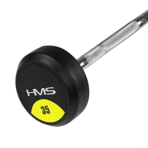 Sztanga/Gryf stały gumowany łamany 35 kg HMS GSL35 HMS