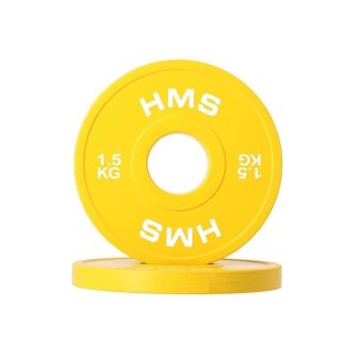 Talerz olimpijski Bumper 2x1.5kg Żółty HMS CBRS15 HMS