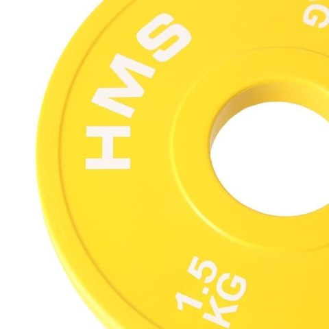 Talerz olimpijski Bumper 2x1.5kg Żółty HMS CBRS15 HMS