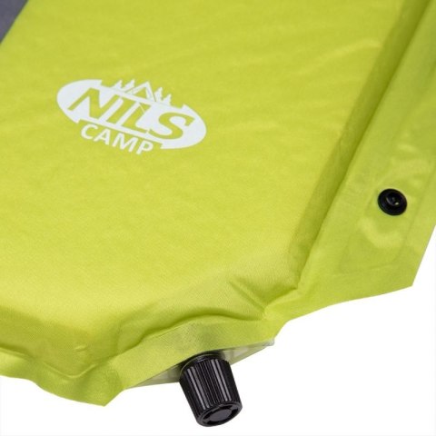 Mata samopompująca z poduszką NILS CAMP NC4349 Zielono-szara