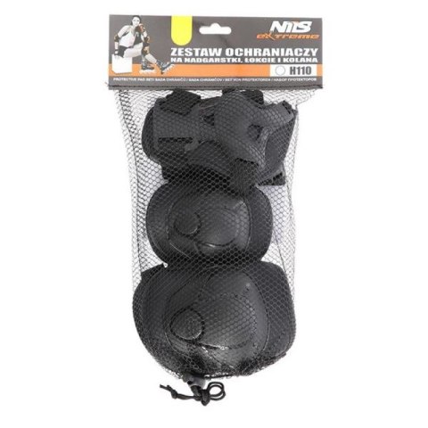 Ochraniacze zestaw Nils Extreme CZARNE rozmiar M H110 Nils Extreme