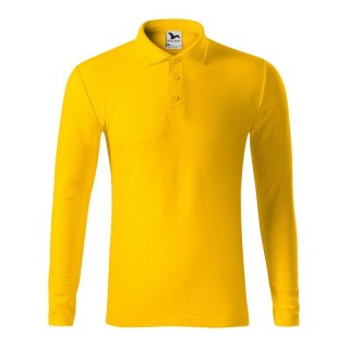 Koszulka polo męska Pique Polo LS (żółty)
