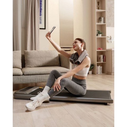 Bieżnia Urevo U1 Smart Walkingpad + Biurko regulowane elektrycznie TUCKANO czarny/orzech