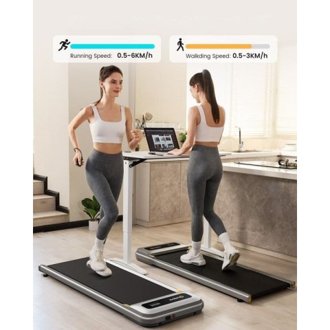 Bieżnia Urevo U1 Smart Walkingpad + Biurko regulowane elektrycznie TUCKANO czarny/orzech