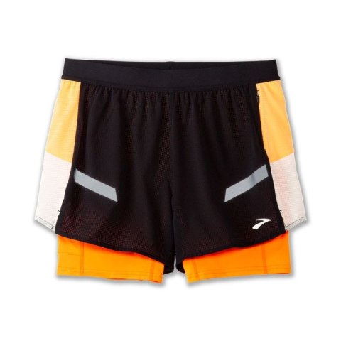 Damskie spodenki do biegania Run Visible 4" 2in1 Short 2.0 Brooks