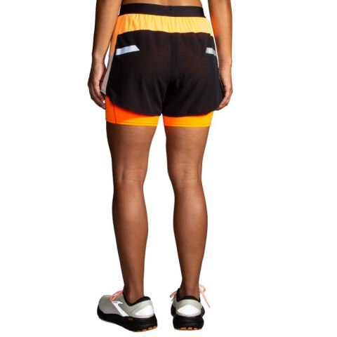 Damskie spodenki do biegania Run Visible 4" 2in1 Short 2.0 Brooks