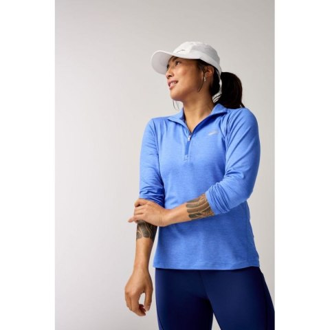 Dash 1/2 Zip 2.0 damska bluza do biegania niebieska Brooks