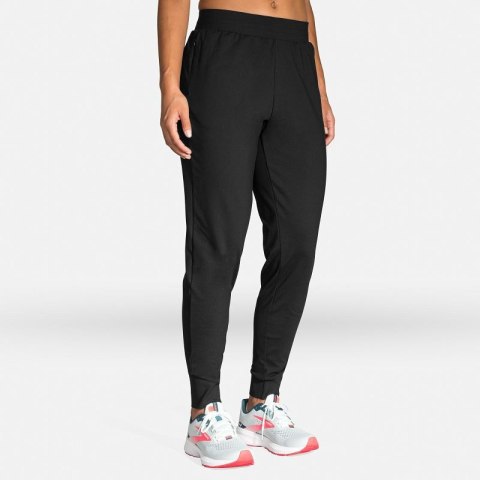 Momentum Thermal Pant damskie spodnie do biegania czarne Brooks