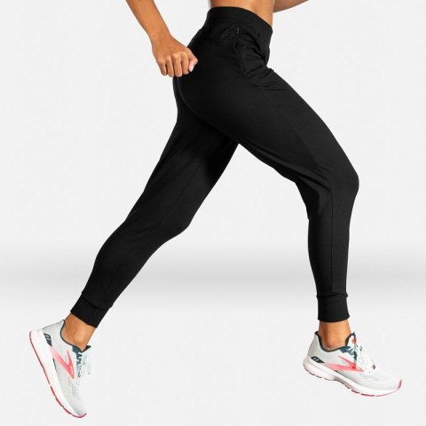 Momentum Thermal Pant damskie spodnie do biegania czarne Brooks