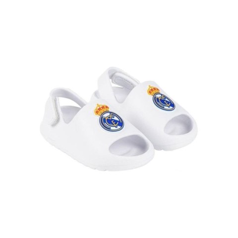 Sandały Real Madryt beach pool flip flops white eva Jr 2300006792B Real Madryt