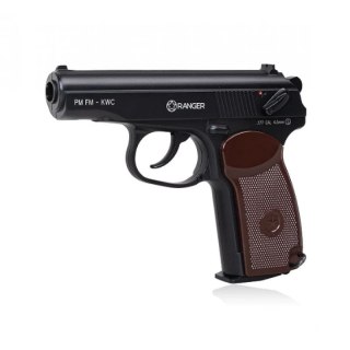 Wiatrówka pistolet RANGER PM FM KWC kal. 4,5 BBs 18 strz. FULL METAL CO2 (AAKCMD441AZB)
