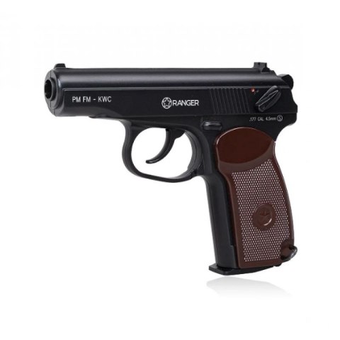 Wiatrówka pistolet RANGER PM FM KWC kal. 4,5 BBs 18 strz. FULL METAL CO2 (AAKCMD441AZB)