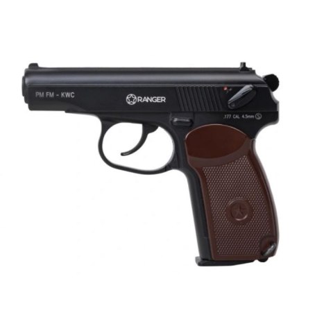 Wiatrówka pistolet RANGER PM FM KWC kal. 4,5 BBs 18 strz. FULL METAL CO2 (AAKCMD441AZB)