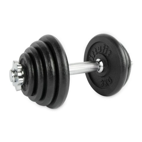 VIRTUFIT REGULOWANY ZESTAW HANTLI PRO - ZESTAW SZTANGI - ŻELIWO - 1 X 15 KG Virtufit