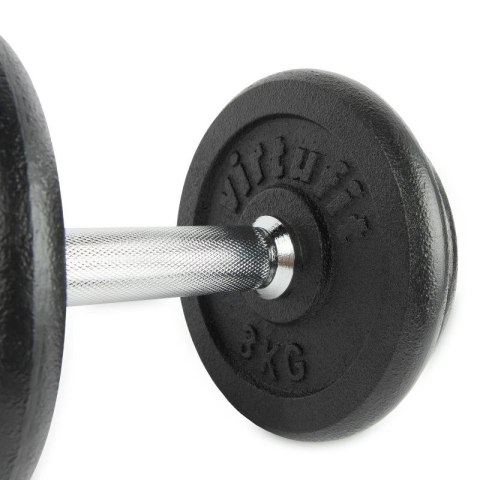 VIRTUFIT REGULOWANY ZESTAW HANTLI PRO - ZESTAW SZTANGI - ŻELIWO - 1 X 15 KG Virtufit