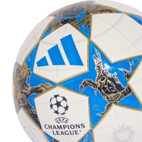 Piłka nożna adidas UCL Mini 25/26 League Stage biało-niebiesko-złota JP1544 Adidas