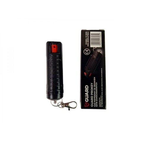 Gaz pieprzowy GUARD ProKey 20 ml żel + zbijak szyb, brelok do kluczy i kliips do pasa (YC-10015)