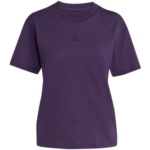 Koszulka damska adidas Essentials Small Logo Cotton fioletowa JY4966 Adidas
