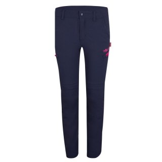 Spodnie zapinane na zamek dziecięce dla chłopca/dziewczynki Trollkids Kids Kjerag Zip-Off Pants navy/magenta (177-114) Trollkids